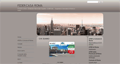 Desktop Screenshot of federcasaroma.com